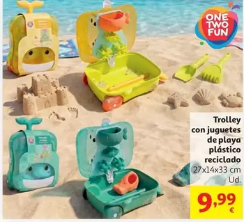One - Trolley Con Juguetes De Playa Plástico Reciclado