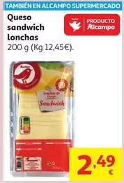 alcampo - Queso Sandwich Lonchas