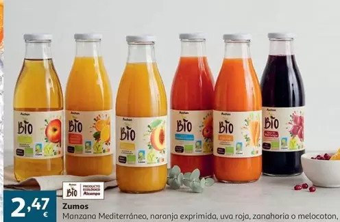Zumo Naranja Exprimida Auchan Bio 1 L