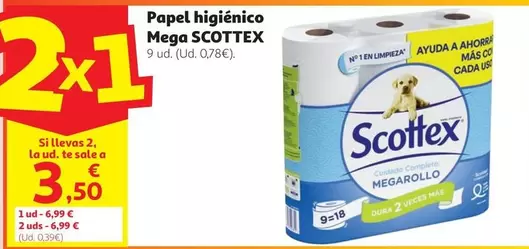 Scottex - Papel Higienico Mega