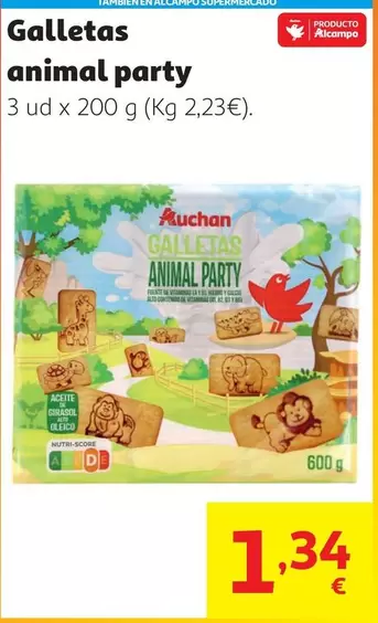 Auchan - Galletas Animal Party