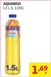 Beb.Dep. Naranja Zero Aquarius Pet 1,5 L