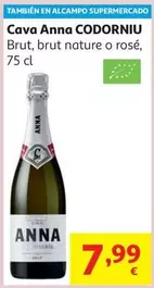 Cava Brut Anna Codorniu Pack 3x20 Cl