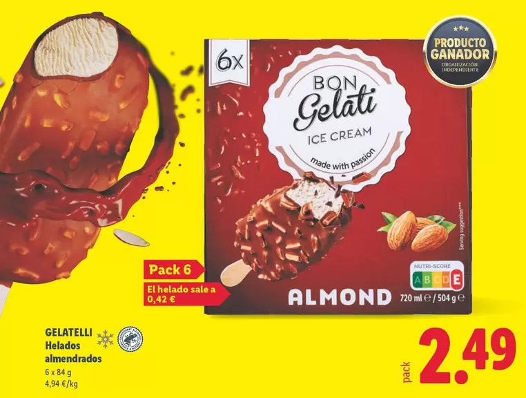 Gelatelli - Helados Almendrados