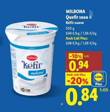 Milbona - Quefir Suau