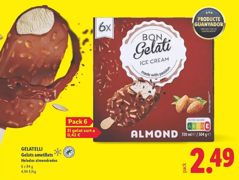 Gelatelli - Gelats Ametllats