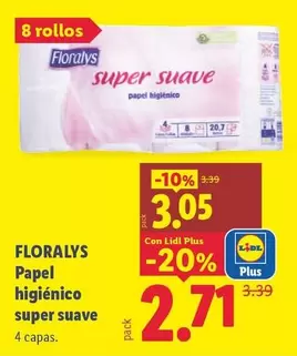 Floralys - Papel Higiénico Super Suave 