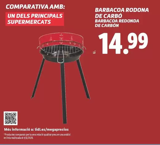 Barbacoa Redonda De Carbón 