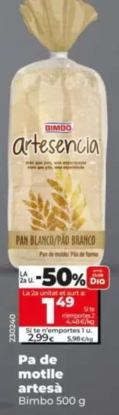 Bimbo - Pan De Molde Artesano