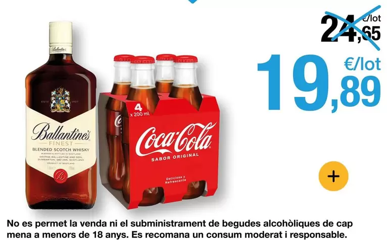 Ballantine's - No Es Permet La Venda Ni El Subainstrament De Begudes Alcoholiques De Cap Mena A Menors De 18 Anys
