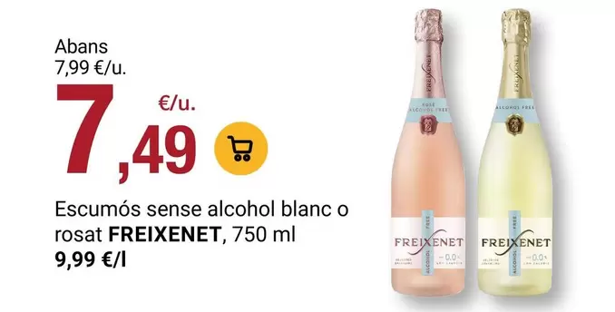 Freixenet - Escumos Sense Alcohol Blanc O Rosal