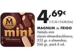 Frigo - Magnum Helado Mini Classic-Almendras-Blanco O Almendras