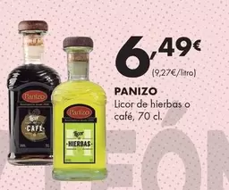 Panizo - Licor De Hierbas O Café