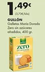 Gullón - Galletas Maria Dorada Zero Sin Azucares Anadidos