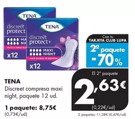 Tena - Discreet Compresa Maxi Night
