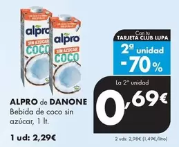 Danone - Alpro De Bebida De Coco Sin Azucar