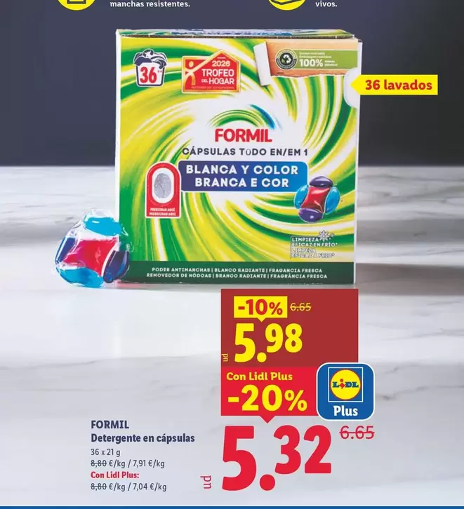 Formil - Detergente En Capsulas