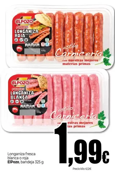 Elpozo - Longaniza Freska Blanca O Roja