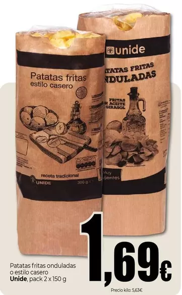 Unide - Patatas Fritas Onduladas O Estilo Casero