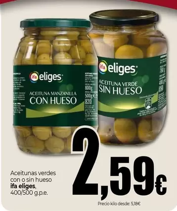 Ifa Eliges - Aceitunas Verdes Con O Sin Hueso