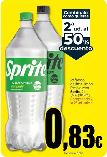 Sprite - Refresco De Lima-Limón Fresh O Zero