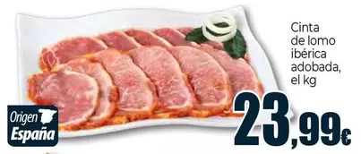 Cinta De Lomo Iberica Adobada