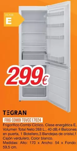 Tegran - Frig. Combi TGVCC17024