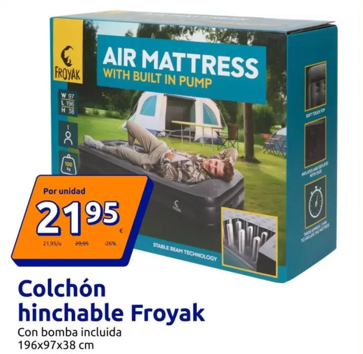 Froyak - Colchón Hinchable 