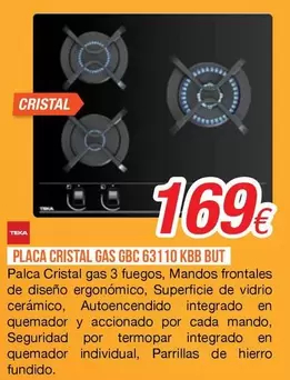 Teka - Placa Cristal Gas Gbc 63110 Kbb But