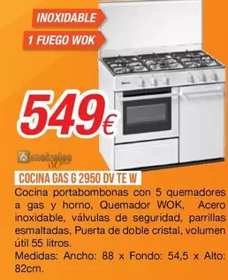 meireles - Cocina Gas G 2950 Dv Te W