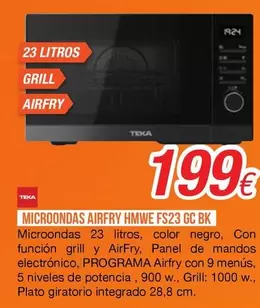 Teka - Microondas Airfry Fs23 Gc Bk
