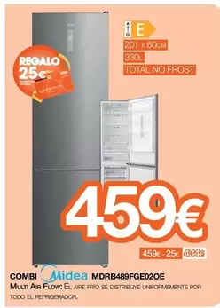 Midea - Combi Total No Frost MDRB489FGE02OE