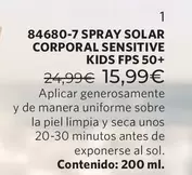 Spray Solar Corporal Sensitive Kids Fps 50+