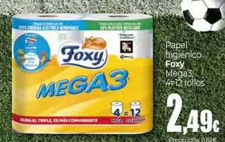 Foxy - Papel Higiénico Mega3