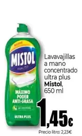Mistol - Lavavajillas A Mano Concentrado Ultra Plus