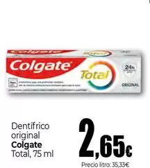 Colgate - Dentífrico Original Total 