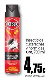 Oro - Insecticida Cucarachas Y Hormigas
