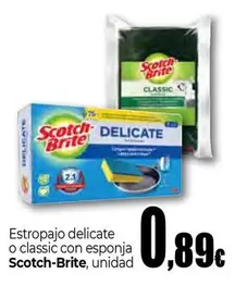 Scotch-Brite - Estropajo Delicate O Classic Con Esponja
