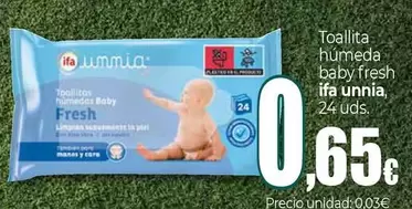 Ifa Unnia - Toallita Humeda Baby Fresh