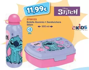 Botella Aluminio + Sandwichera Stitch