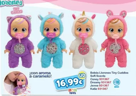 Imc Toys - Bebés Llorones Tiny Cuddles Soft Scents