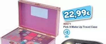 Pink It Make Up Travel Case
