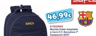 Mochila Doble Adaptable A Carro F.C. Barcelona 1ª Equipación