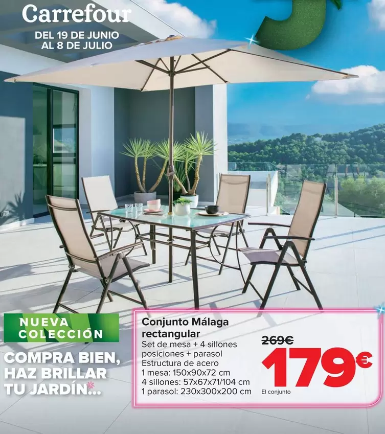 Conjunto Málaga Rectangular