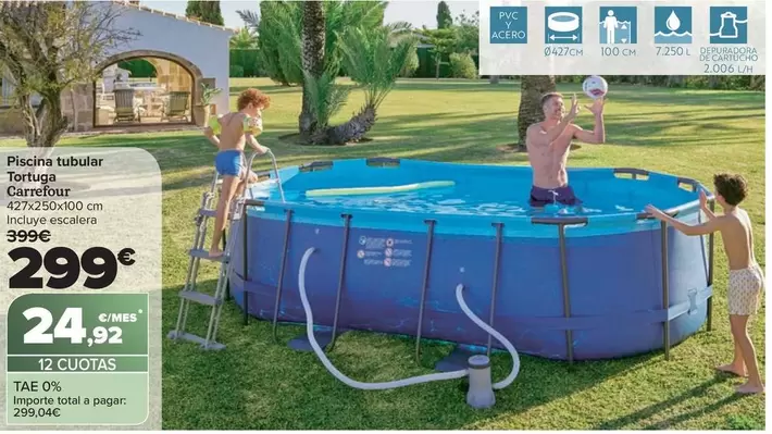 Carrefour - Piscina Tubular Tortuga Carrefour