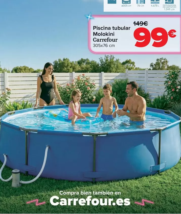 Carrefour - Piscina Tubular Molokini