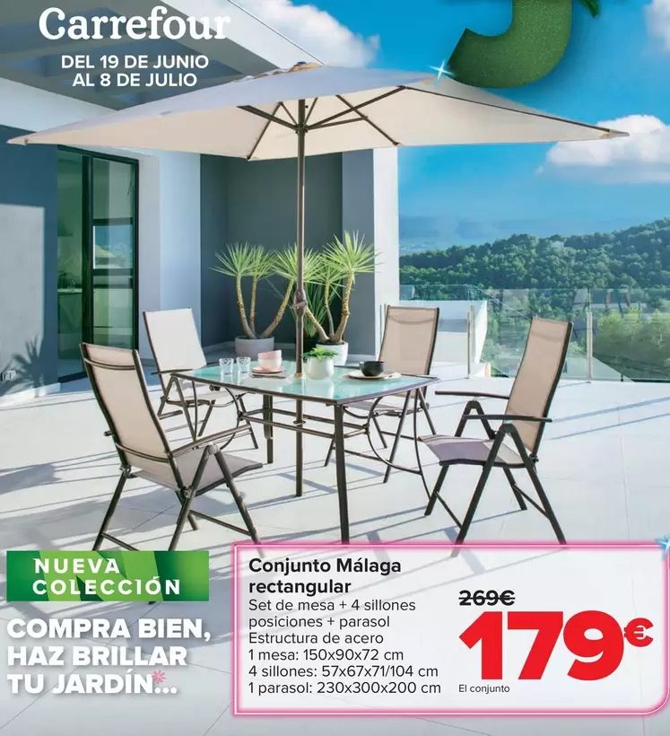 Conjunto Málaga Rectangular