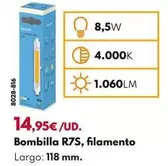 Garza - Bombilla R7S, Filamento
