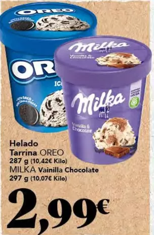 Oreo - Helado Tarrina