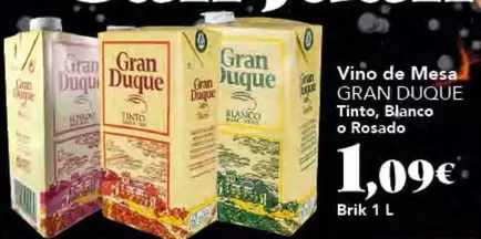 Gran Duque - Vino De Mesa Tinto, Blanco O Rosado